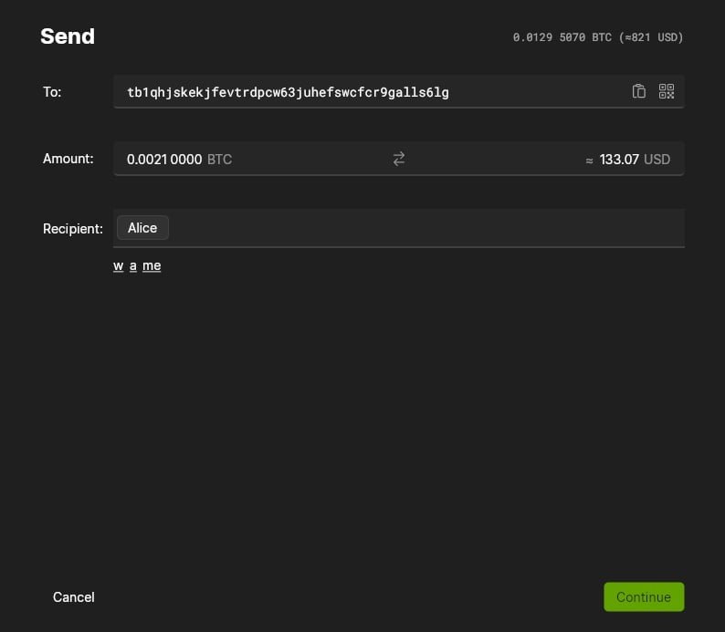 Send Bitcoin anonymously