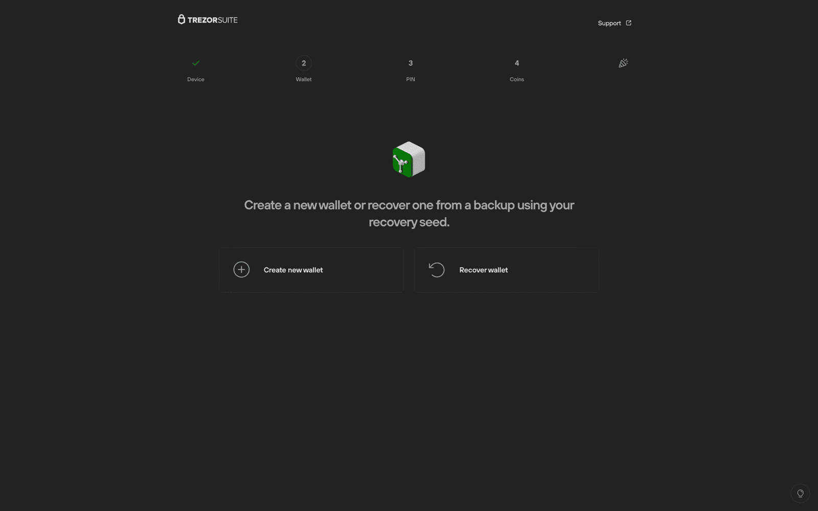 create wallet