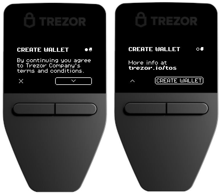 agree on Trezor wallet