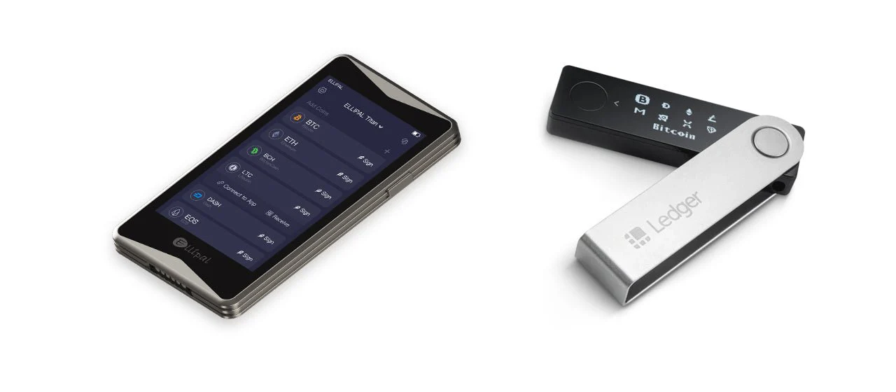 Ellipal Titan 2.0 and Ledger Nano X
