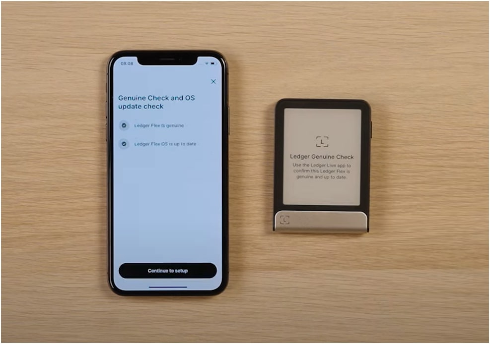Ledger genuine check