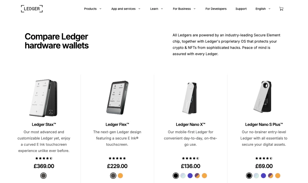 Ledger wallets price