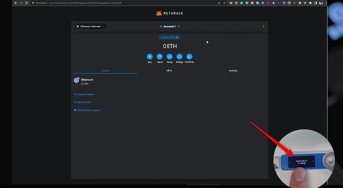 Connect ledger to computer