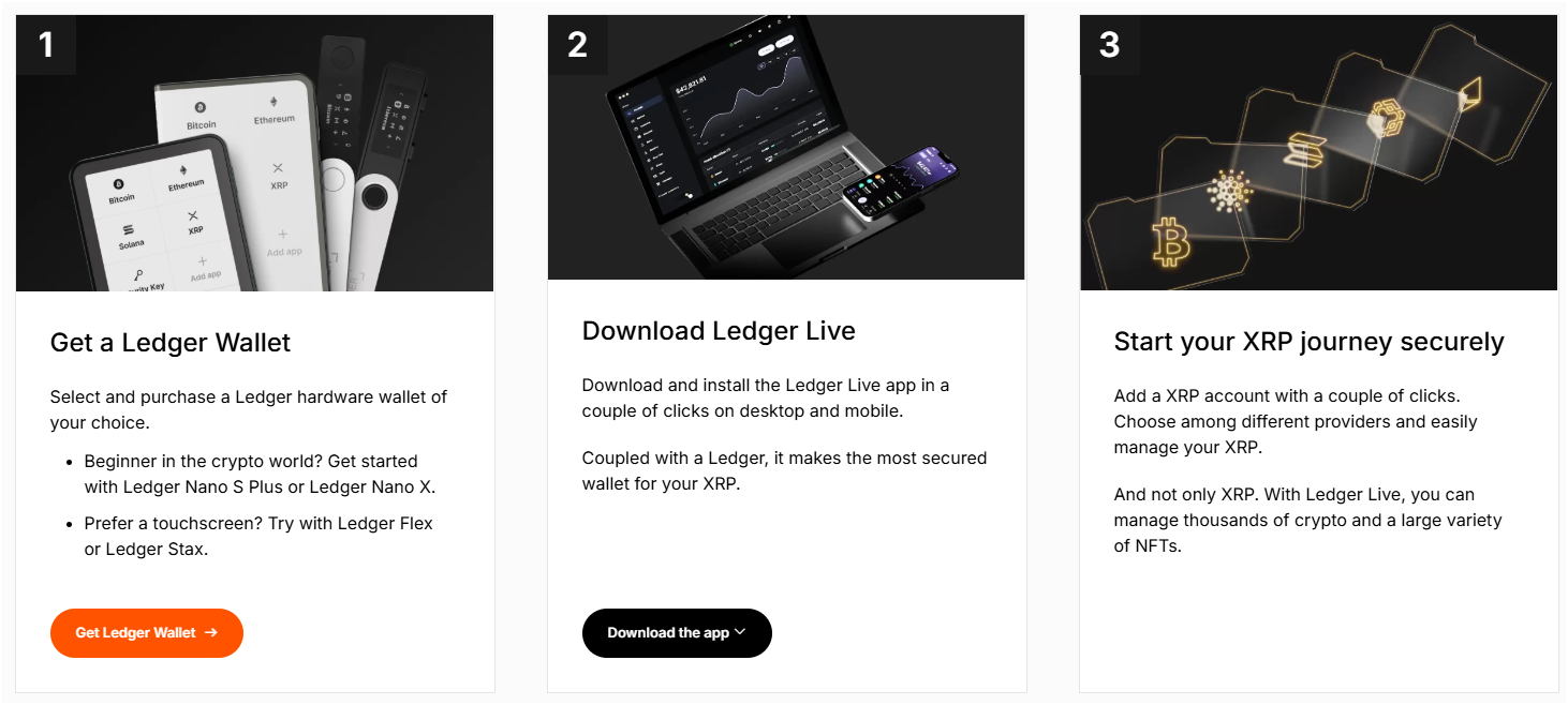 How to store XRP in a Ledger hardware wallet