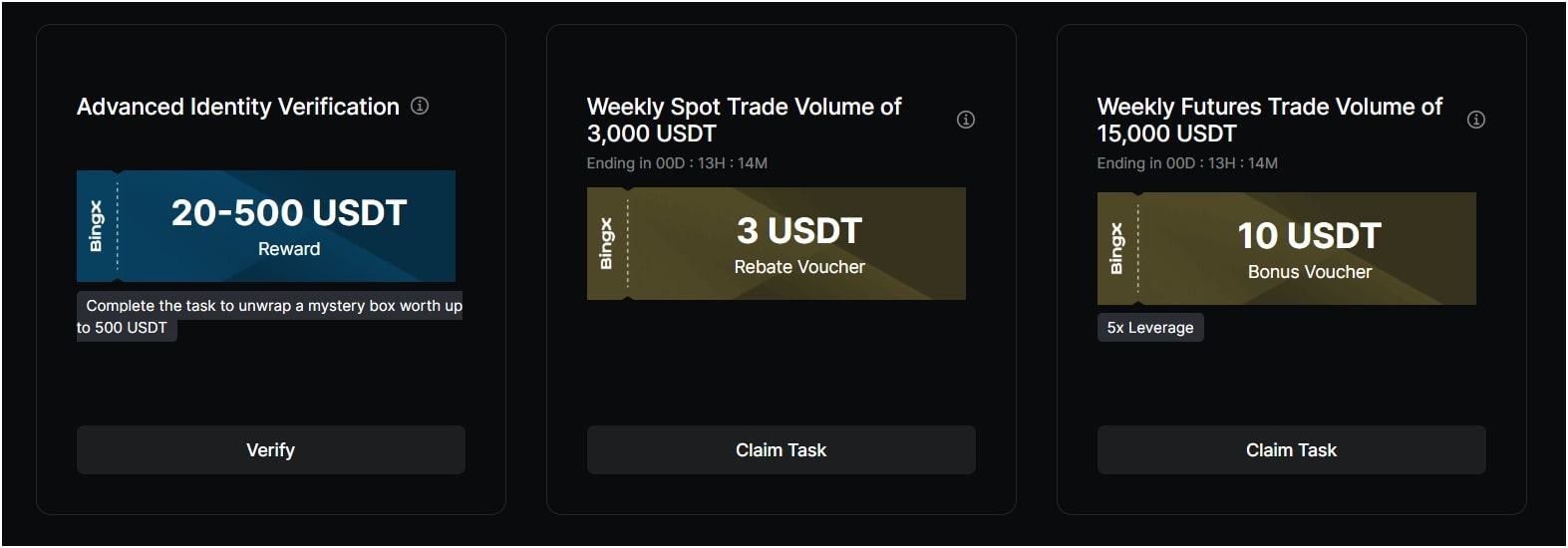 Claim sign up bonus