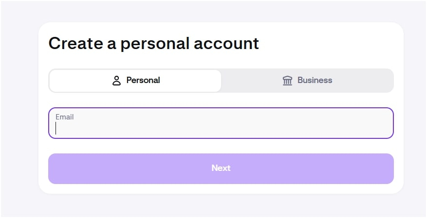 create account