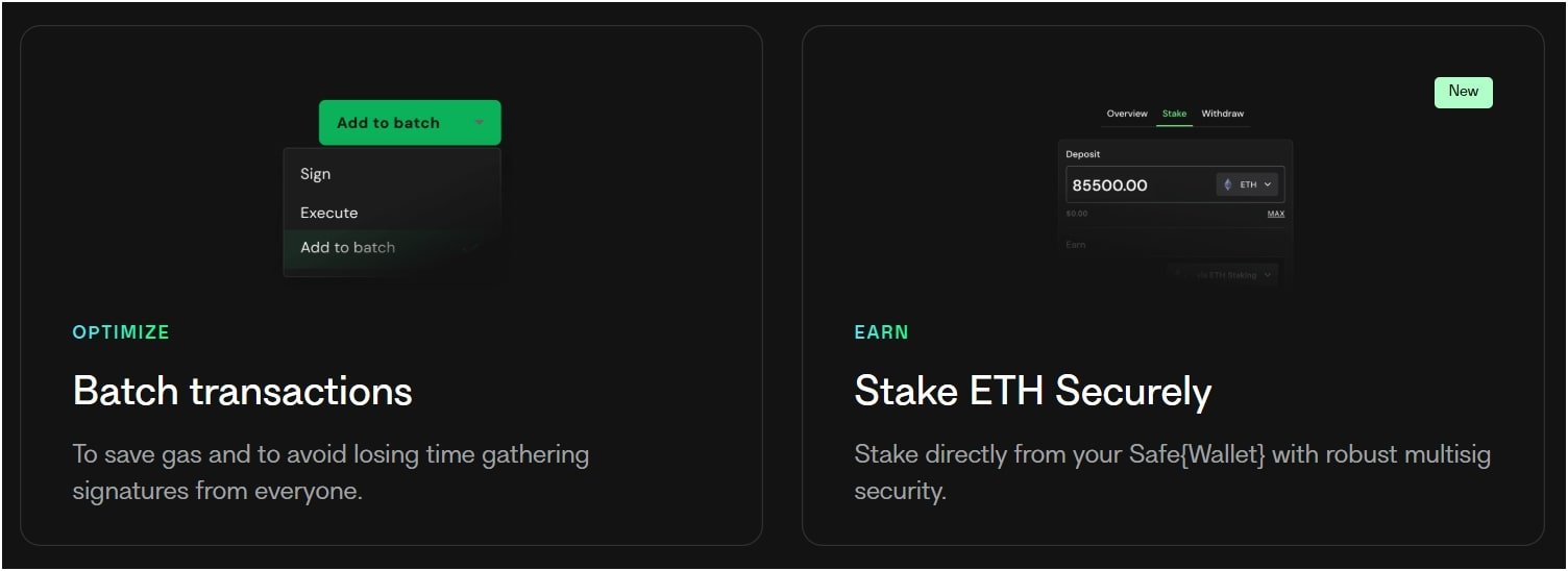 stake ETH on multisig wallet