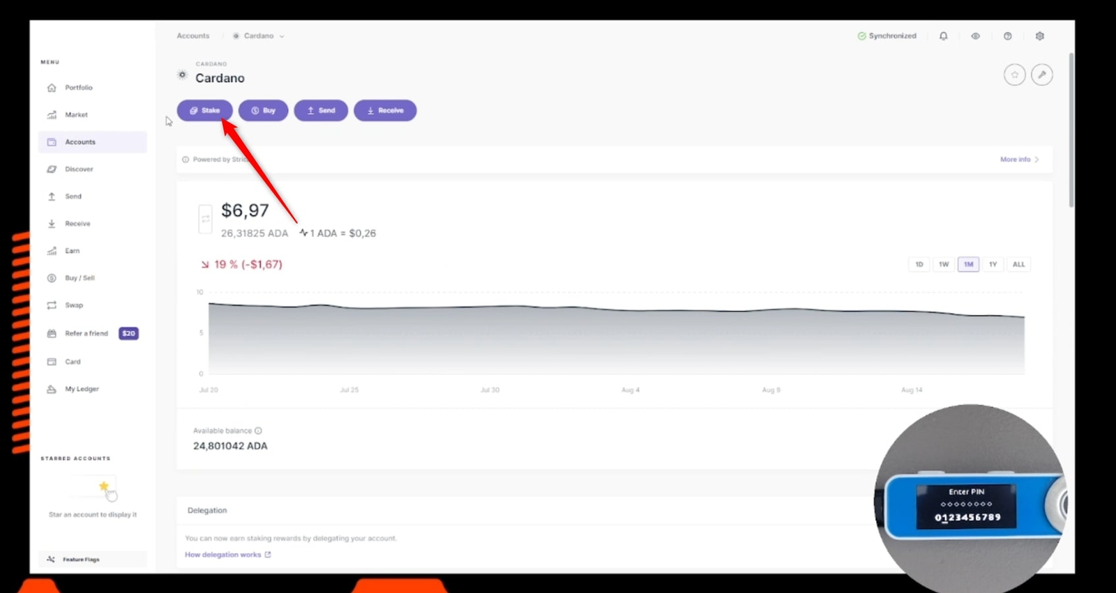 Cardano staking