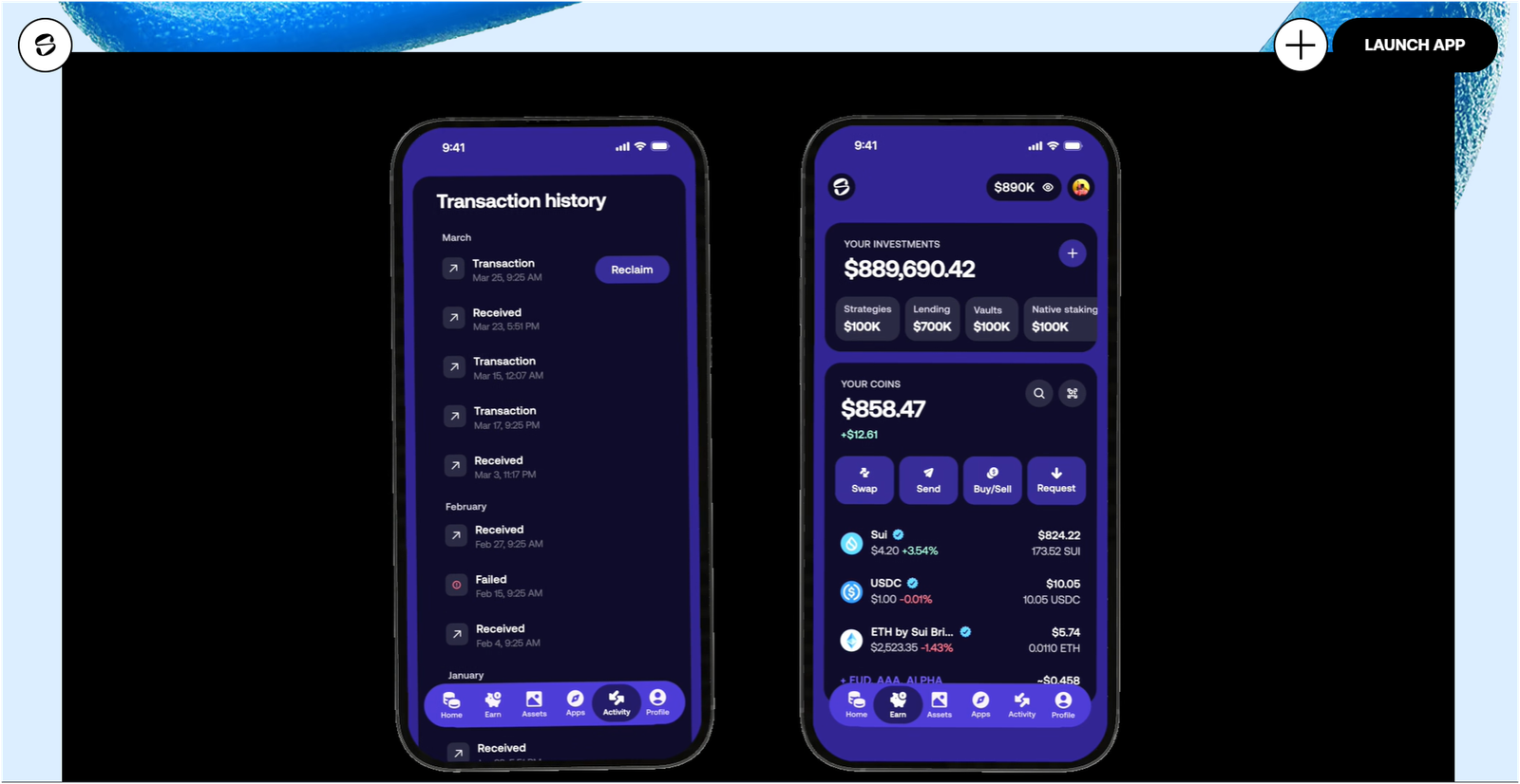 Slush wallet extension and app