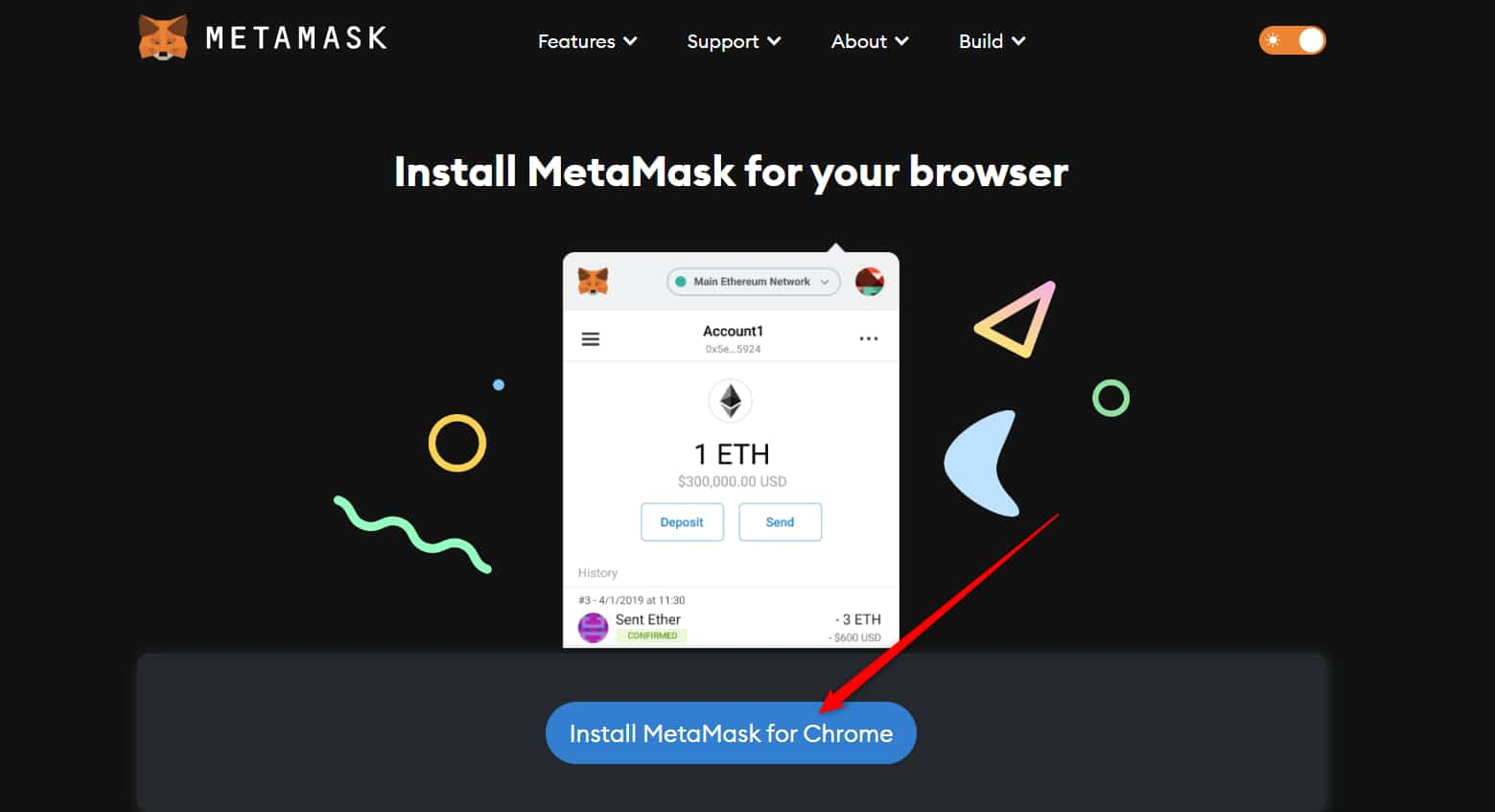 Install Metamask