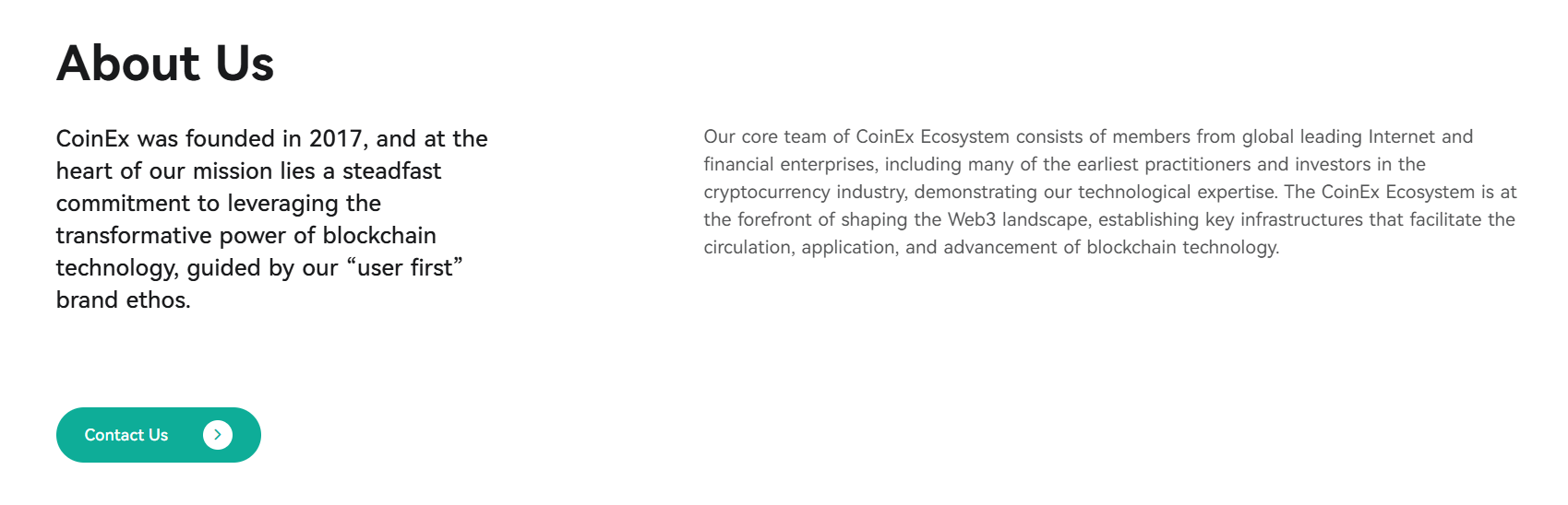 About the CoinEx exchange