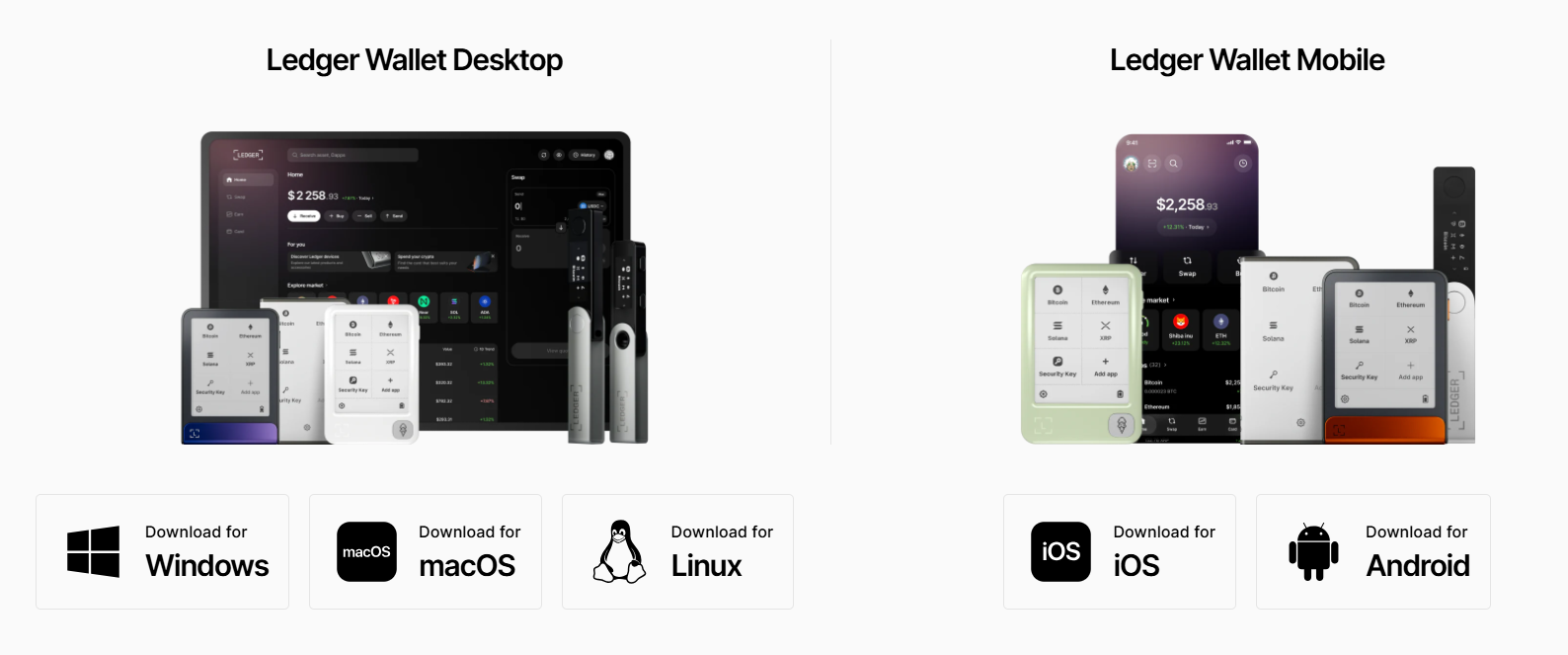 Ledger wallet mobile app