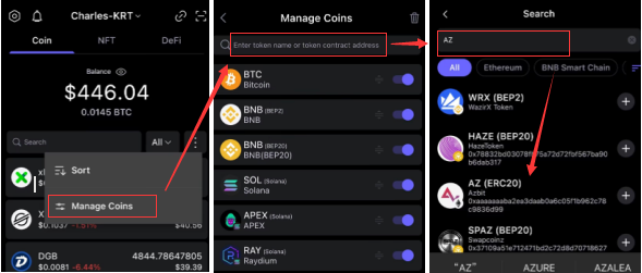 Send or receive cryptocurrency on SafePal