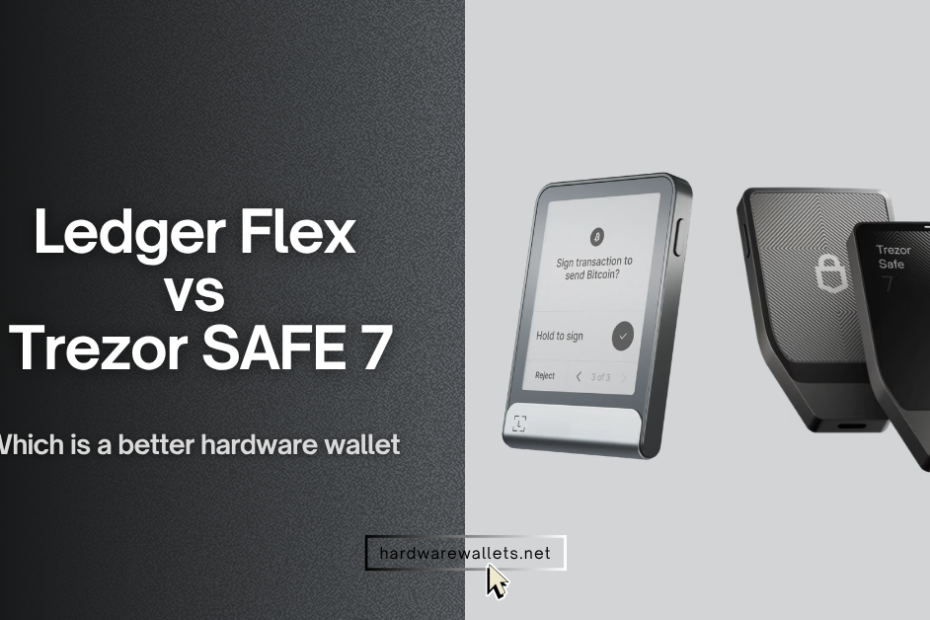 Ledger Flex vs Trezor SAFE 7