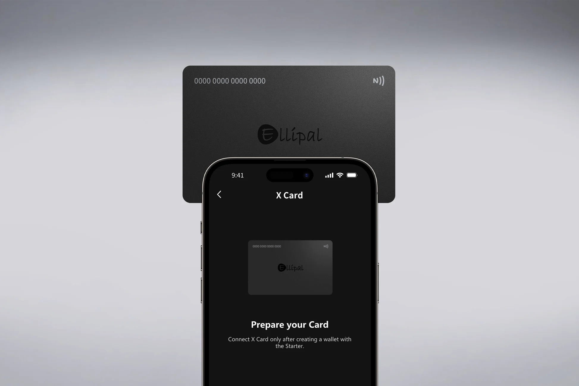 ELLIPAL X Card cold wallet with mobile app
