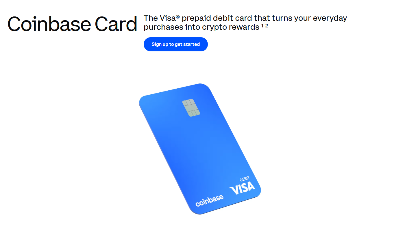 Coinbase card for crypto