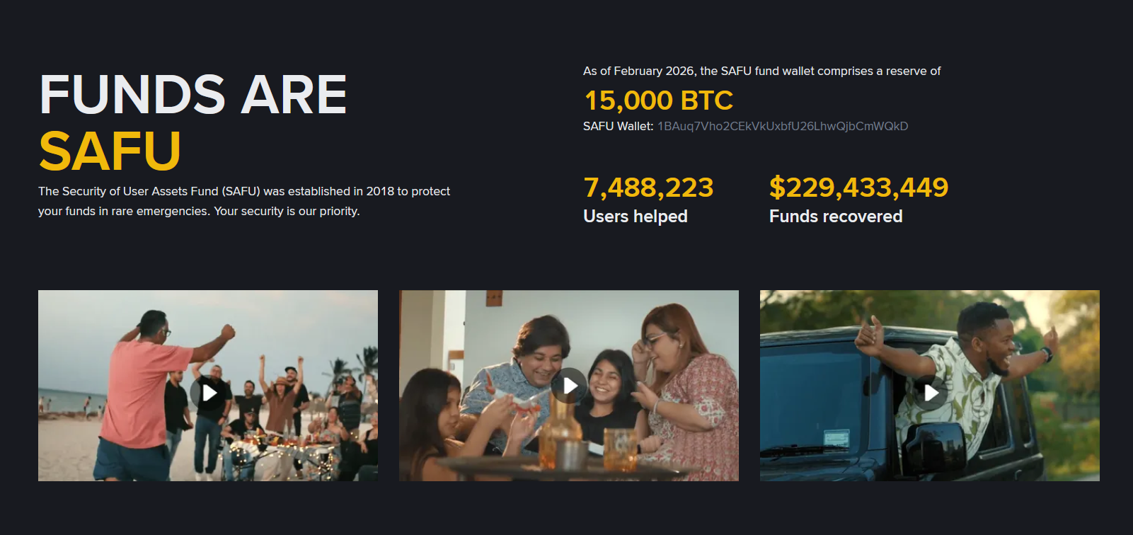 Binance SAFU fund
