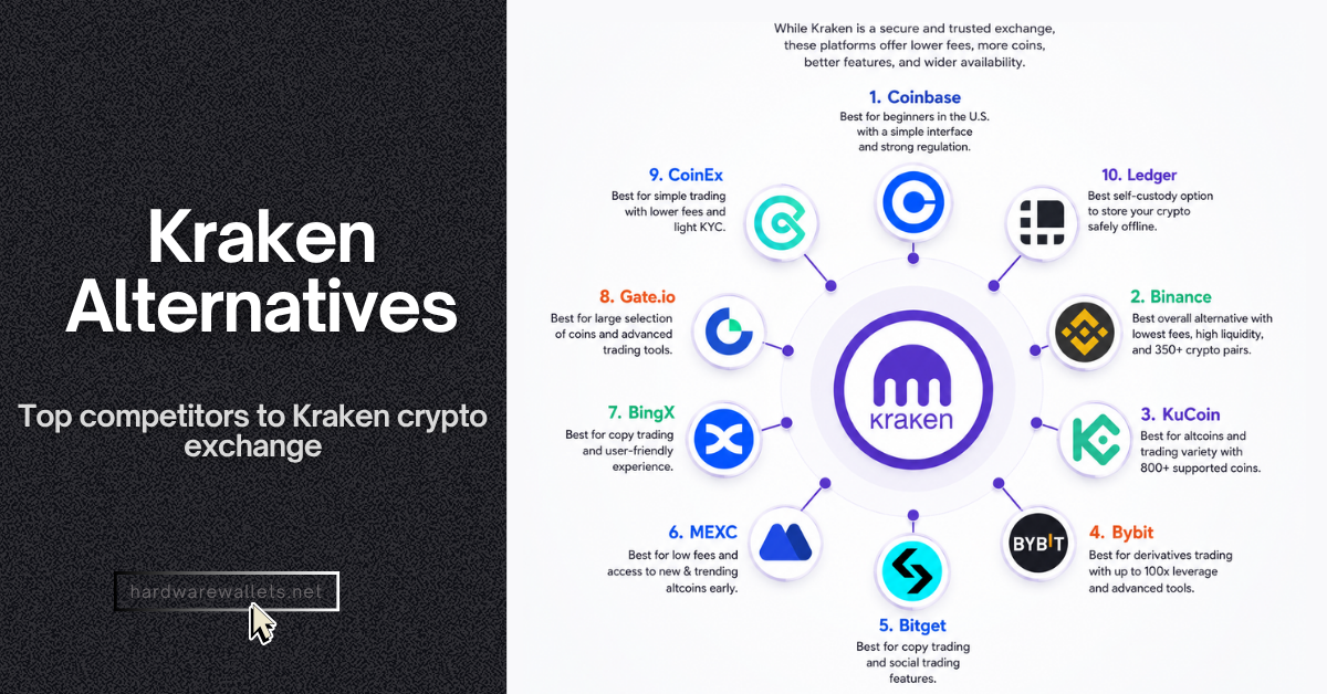 best Kraken alternatives crypto exchanges