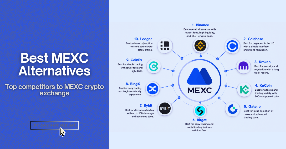 10+ Best MEXC Alternatives for Crypto (2026)