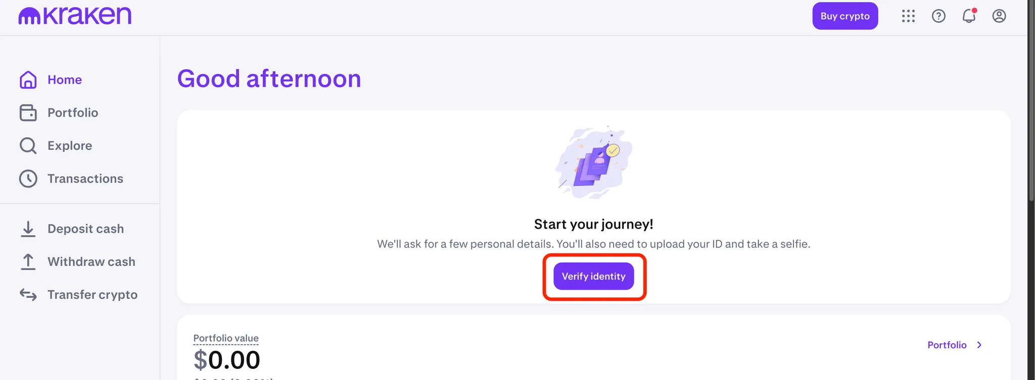 crypto exchange UK identity verification process
